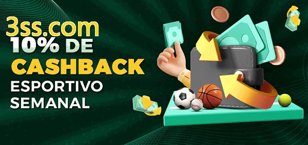 10% de bônus de cashback na 3ss.com